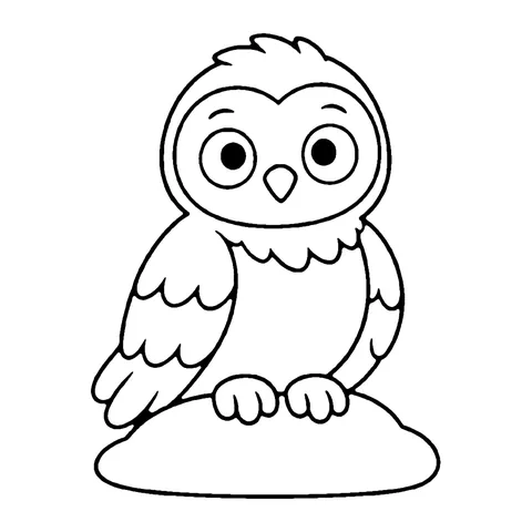 Snowy Owl coloring page