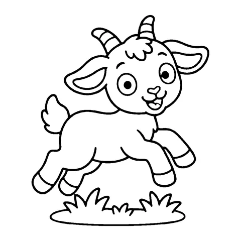 Baby Goat coloring page