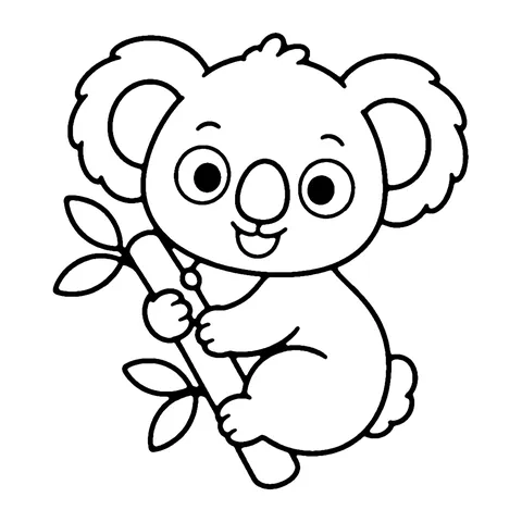 Baby Koala coloring page