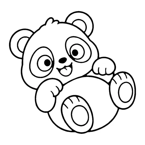 Baby Panda coloring page
