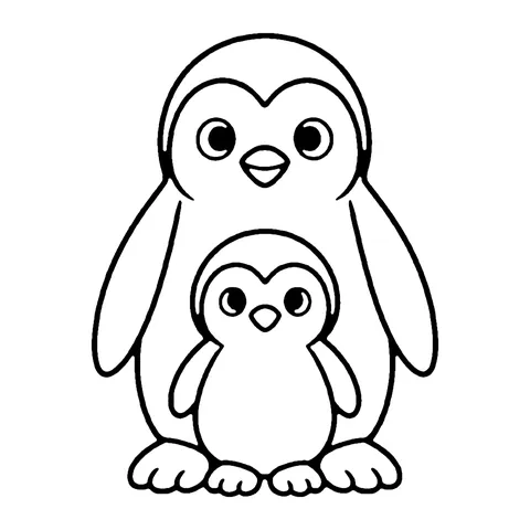 Penguin Chick coloring page