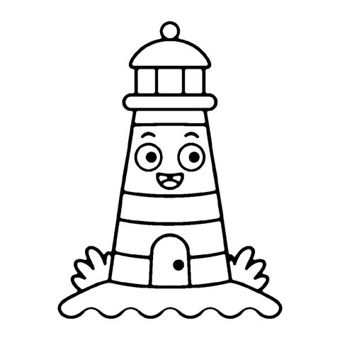 Lighthouse coloring page