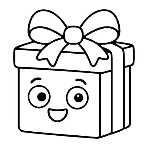 Birthday Present coloring page