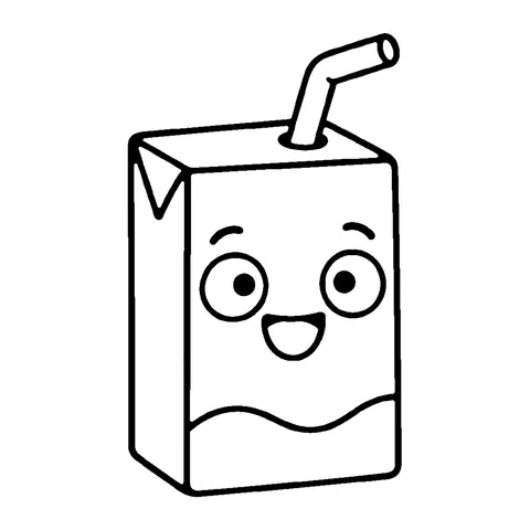 Juice Box coloring page