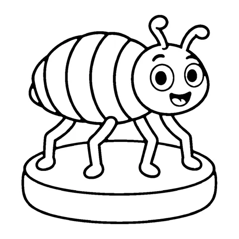 Bouncy Flea coloring page