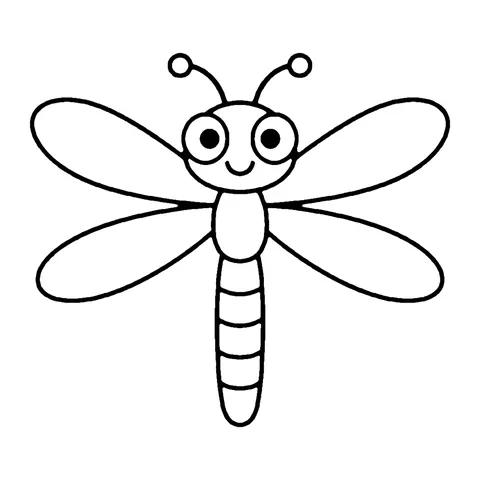 Dragonfly coloring page