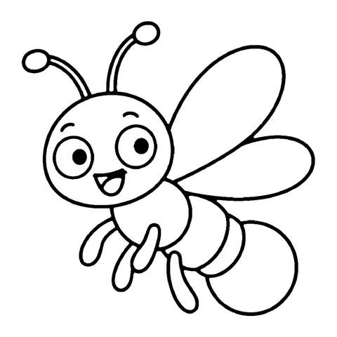 Firefly coloring page