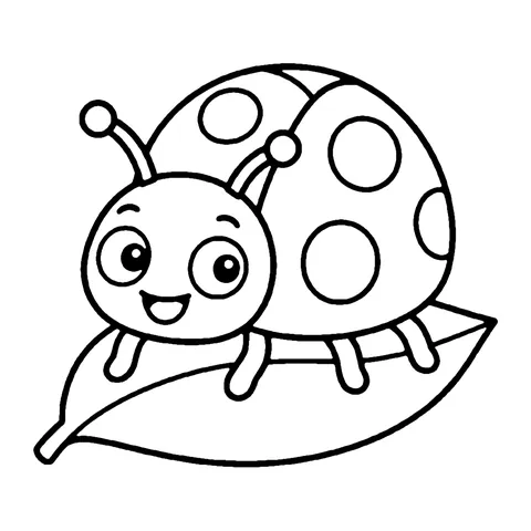Ladybug coloring page