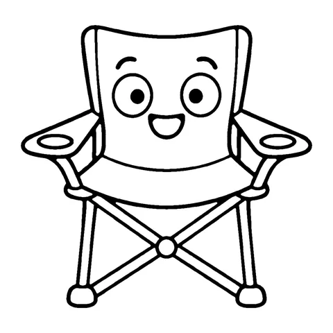 Camp Chair coloring page