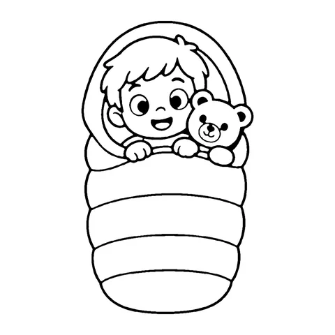 Sleeping Bag coloring page