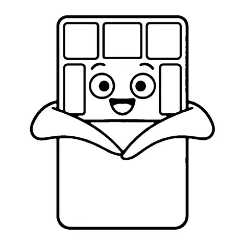 Chocolate Bar coloring page