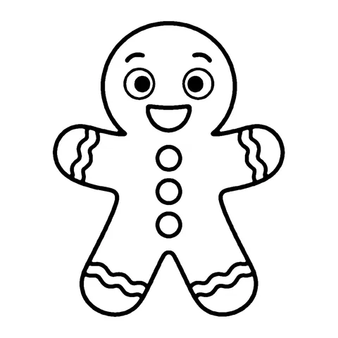 Gingerbread Man coloring page