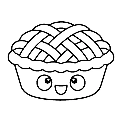 Lattice Pie coloring page