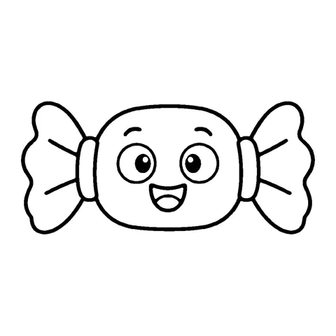 Wrapped Toffee coloring page