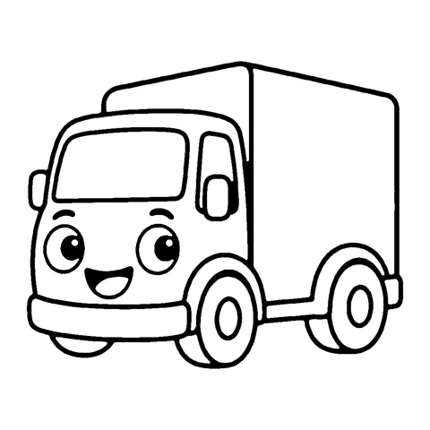 Delivery Truck coloring page