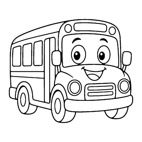 School Bus coloring page