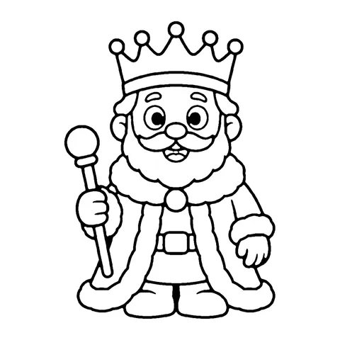 King coloring page