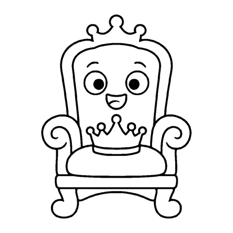Royal Throne coloring page