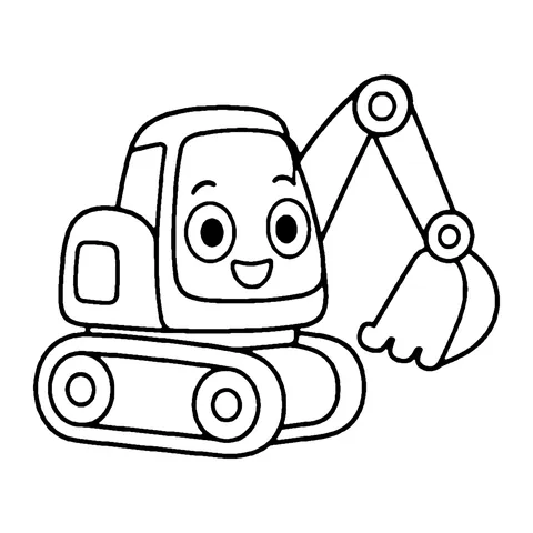 Baby Digger coloring page