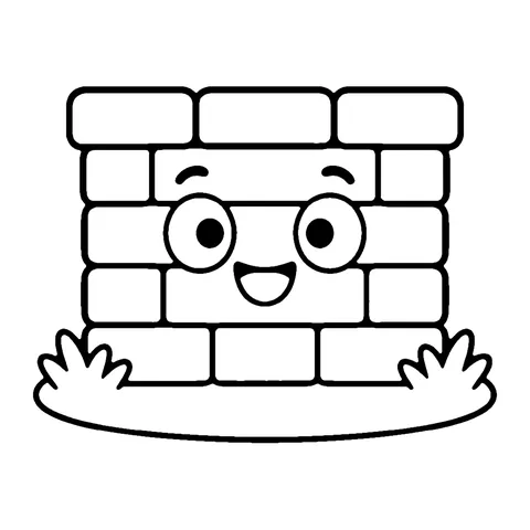 Brick Wall coloring page