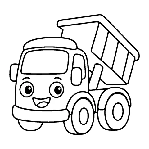 Dump Truck coloring page