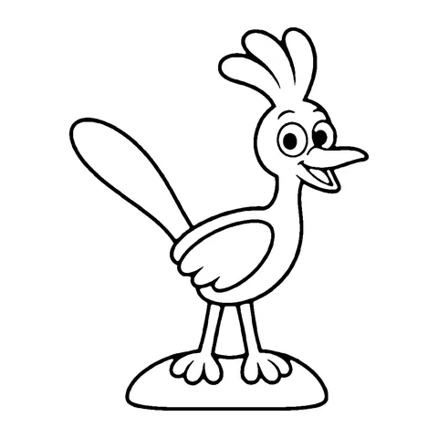 Roadrunner coloring page