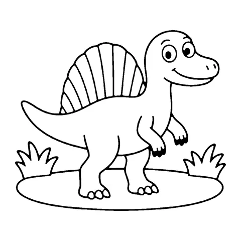 Spinosaurus coloring page
