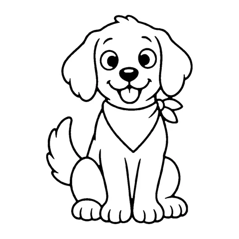 Farm Dog coloring page