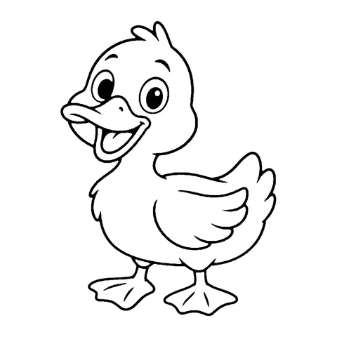 Farm Duck coloring page