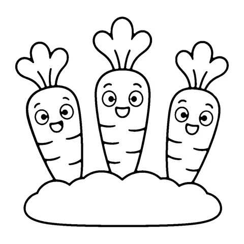Carrot Patch coloring page