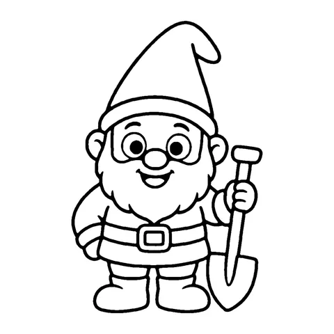 Garden Gnome coloring page