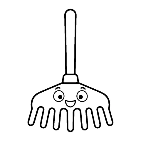 Garden Rake coloring page
