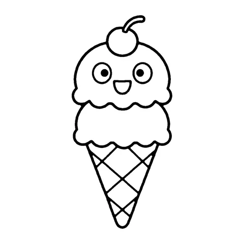 Ice Cream Cone coloring page