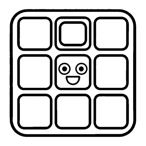 Waffle coloring page