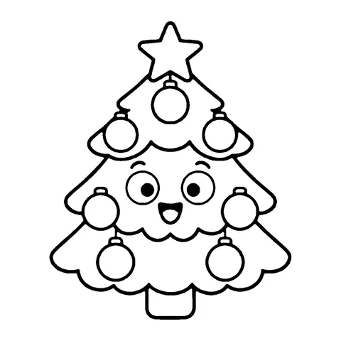 Christmas Tree coloring page