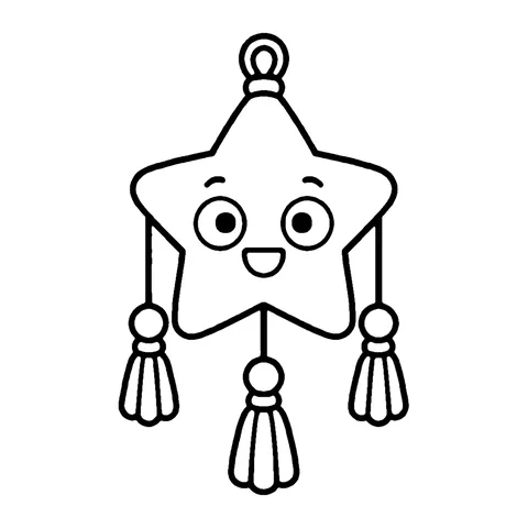 Star Lantern coloring page