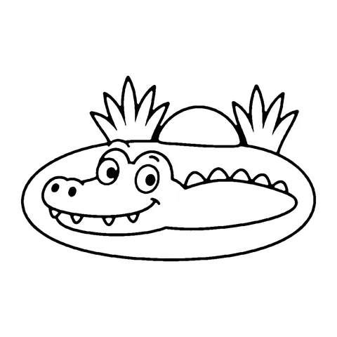 Crocodile coloring page