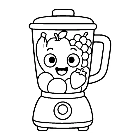 Blender coloring page
