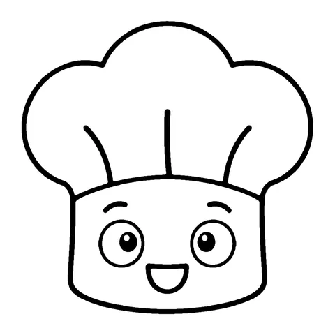 Chef Hat coloring page