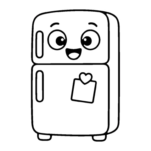 Fridge coloring page