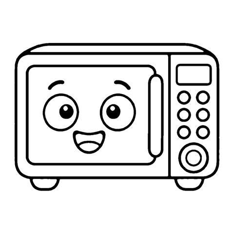 Microwave coloring page