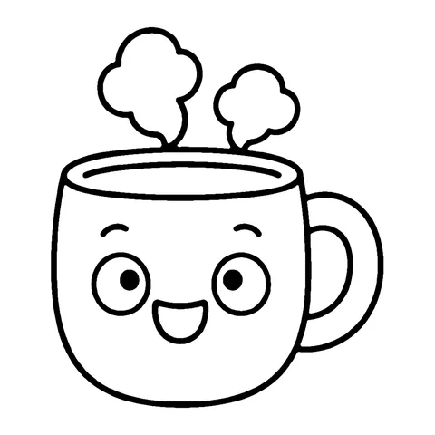 Mug coloring page