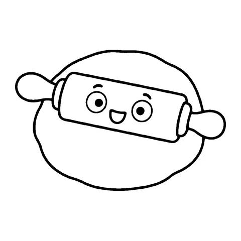 Rolling Pin coloring page