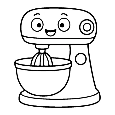 Stand Mixer coloring page