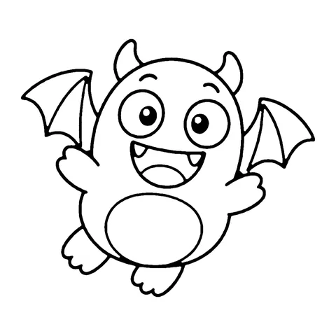 Winged Monster coloring page