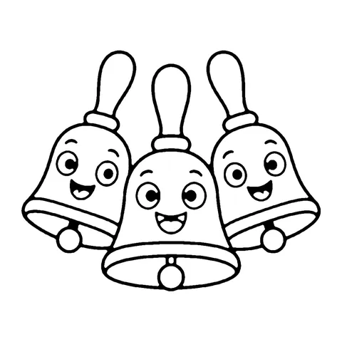 Hand Bells coloring page