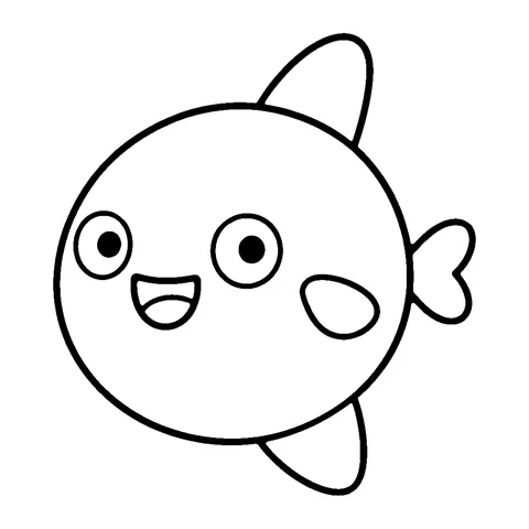 Ocean Sunfish coloring page