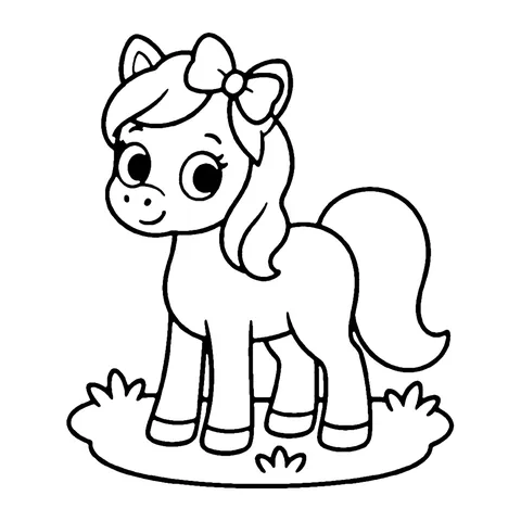 Pet Pony coloring page