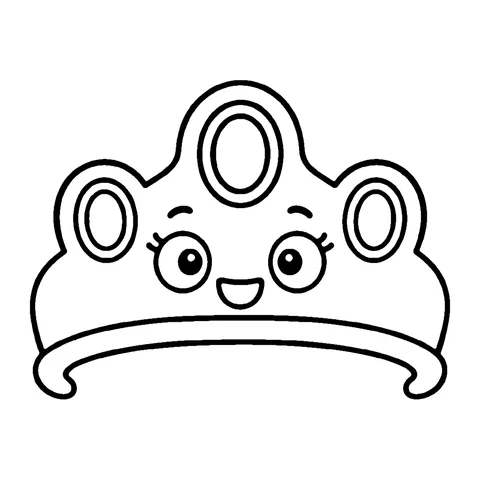 Jewel Tiara coloring page