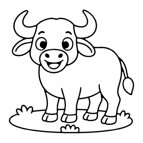 Buffalo coloring page